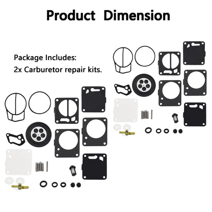 ALL-CARB 2 x Carb Carburetor Repair Kits Replacement for Yamaha VXR Wave Blaster Wave Raider XL700 XL760