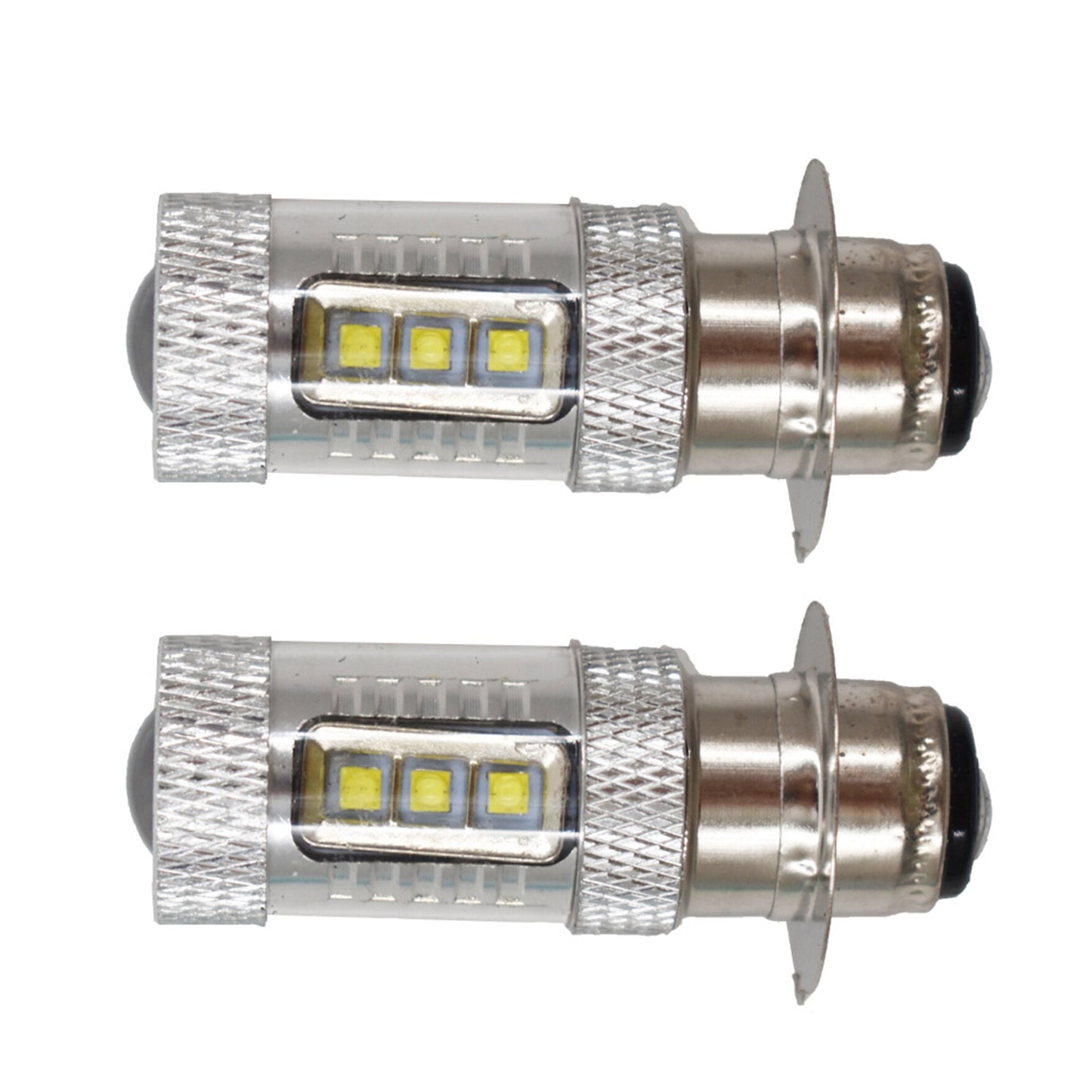 ALL-CARB 2 Pcs Super White 8500K LED 100w Headlights Bulbs Replaement for Honda 125 200 250 450 1985-2004