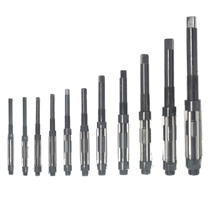 ALL-CARB 11Pcs H4-H14, 15/32 Inch to 1-1/2 Inch Adjustable Hand Reamers High Set Speed Steel 6 Blades Fit for Drilling Machine and Other Machine