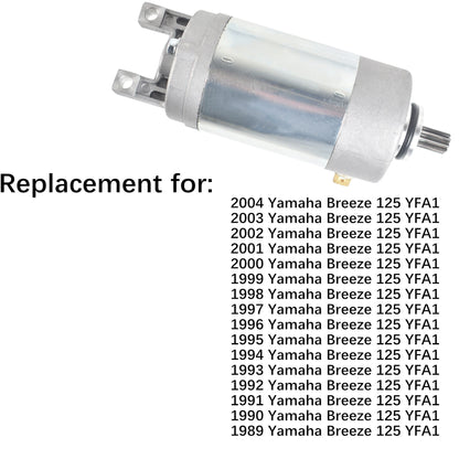 ALL-CARB Starter Replacement for Yamaha 125 Breeze YFA1 124Cc 1989-2004 3FA-81800-01-00