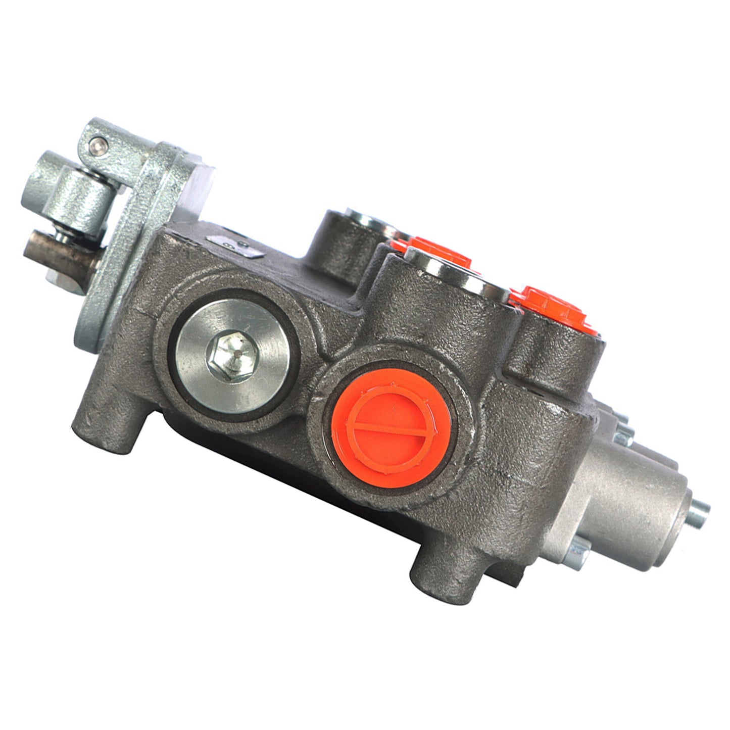 ALL-CARB Hydraulic Directional Control Valve for Tractor Loader w/ Joystick, 2 Spool, 21 GPM 3625 PSI SAE Ports