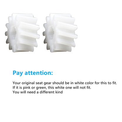 ALL-CARB Set of 2 Reclining Car Seat Gear Replacement for BMW E36 320i 325i 318i 328i M3 White