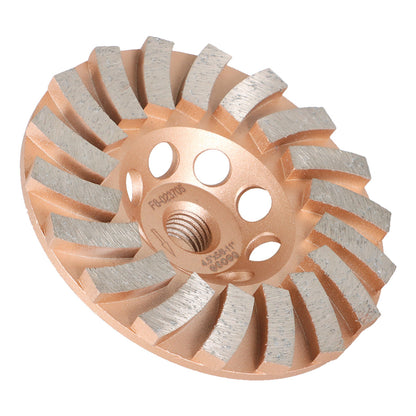 ALL-CARB 4-1/2 Inch 18 Turbo Segments 5/8 Inch -11 Arbor Grinding Wheels Diamond Cup Grinding Wheels Fit for Concrete and Masonry Available