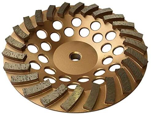 ALL-CARB 7 Inch 24 Turbo Segments 5/8 Inch -11 Arbor Grinding Wheels Diamond Cup Grinding Wheels Fit for Concrete and Masonry Available