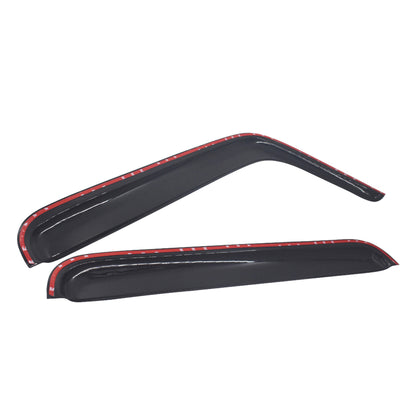 ALL-CARB Window Vent Visors Shade Sun Rain Wind Guards Deflectors Cover Acrylic Replacement for 2007-2018 Wrangler JK 4-Door Outside 4 Pieces Black