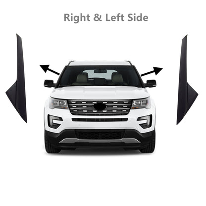 ALL-CARB Front Left and Right Side Windshield Outer Trim Molding Black Replacement for Explorer 2011-2019 BB5Z-7803145-AA BB5Z-7803137-AB BB5Z-7803146-AA BB5Z-7803138-AB