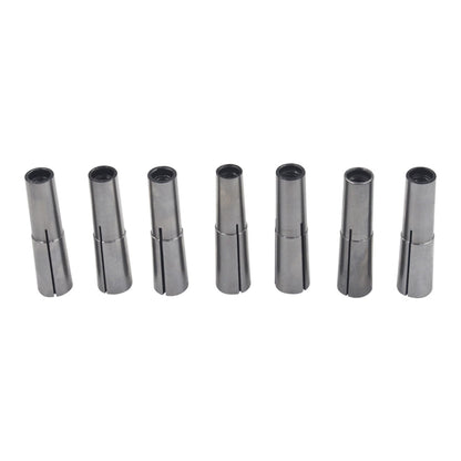 ALL-CARB 7Pcs MT2 2MT 2 Morse Taper Collet Set 1/8 - 1/2 Inch 3/8 Inch -16 Threaded Back for Drawbar Fit for Machining Turning