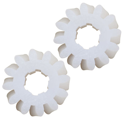 ALL-CARB Set of 2 Reclining Car Seat Gear Replacement for BMW E36 320i 325i 318i 328i M3 White