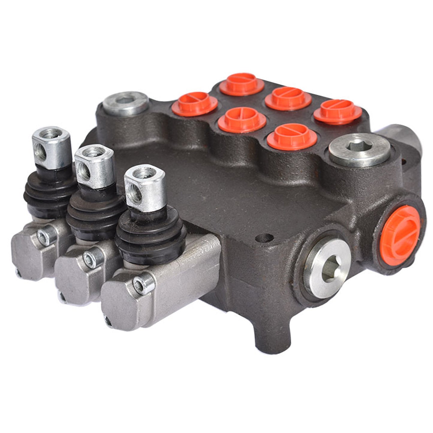 ALL-CARB Hydraulic Valve 3 Spool Hydraulic Directional Control Valve Double Acting Control Valve 21 GPM 3625 PSI SAE Ports