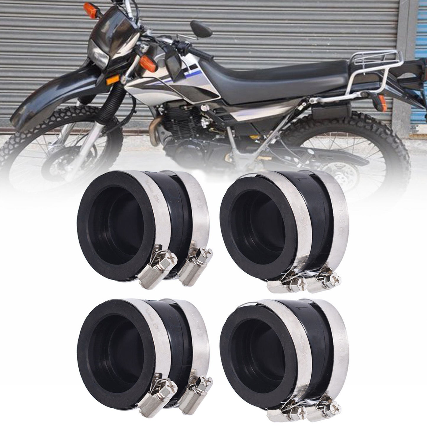 ALL-CARB 4 Pcs Intake Carburetor Carb Boot Replacement for Suzuki GS750E 1980-1982 GS750L 1980-1981 GS750T 1982-1983