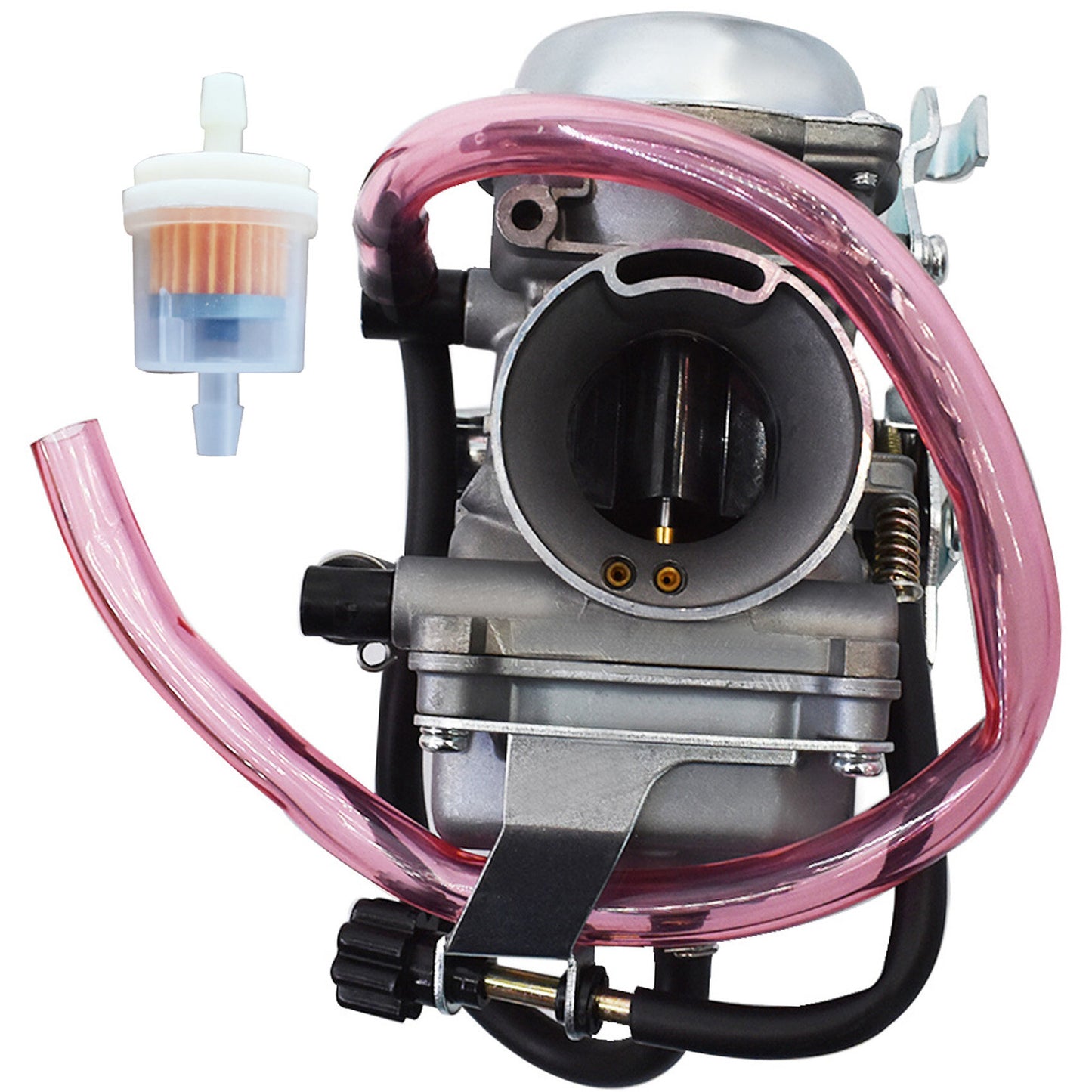 Carburetor with Intake Boot Joint Replacement for Kawasaki KLR250 1990-2005 KLF300 Bayou 1986-1995 Carb