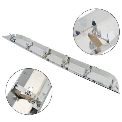 ALL-CARB Front Lower Grille Molding Trim Grill Chrome Plastic Replacement for Fusion 2010 2011 2012 FO1216104 AE5Z8200B