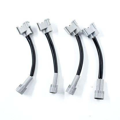 ALL-CARB 16450-RWC-A01 Fuel Injectors 410cc with Plug Play Adapters Replacement for Honda Civic Acura Integra Acura RSX 4PCS