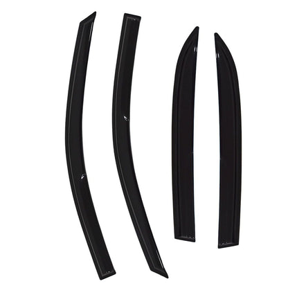 ALL-CARB Window Vent Visors Shade Sun Rain Wind Guards Deflectors Cover Acrylic Replacement for 2003 2004 2005 2006 2007 Honda Accord Sedan 4-Door Outside 4 Pieces Black