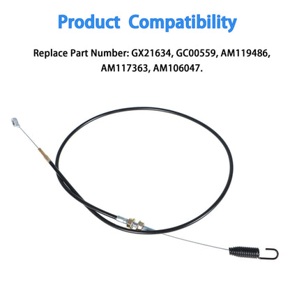 ALL-CARB Push Pull Cable Replacement for John Deere GX21634 12 PB PC SB 14 SE PZ JA 60 62 65 JE 75 JX 85