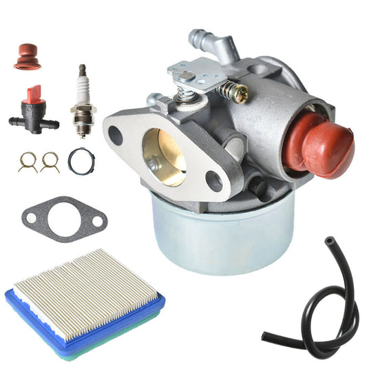 ALL-CARB 640025A Carburetor 640004 with Air Filter Replacement for Tecumseh OHH50 OHH55 OHH60 OHH65 4.5HP 5HP 5.5HP 6HP 6.5HP OHV HOR Engine Replace 640025 640025A 640025B