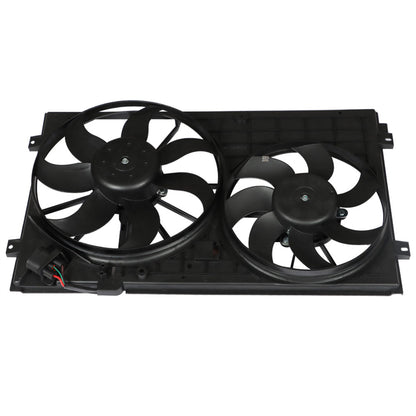 ALL-CARB Radiator Cooling Fan 1K0959455ET Replacement for 2005-2010 Volkswagen Jetta 2010 Volkswagen Golf 2.5L 1K0121207BB9B9