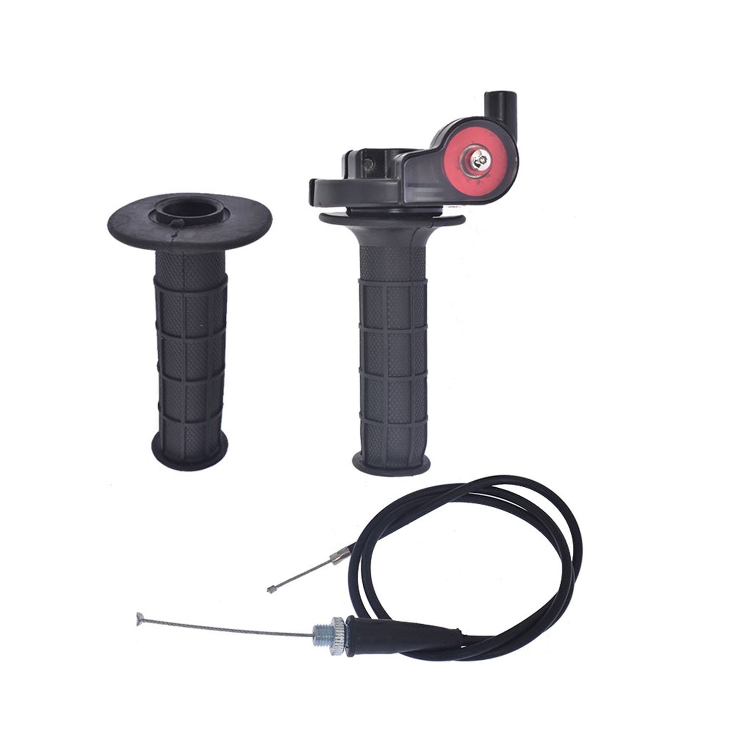 ALL-CARB 7/8 22mm Twist Throttle Handle Grip With Cable Replacement for 50-250CC ATV DirtBike Quad Pit Dirt Bike Buggy