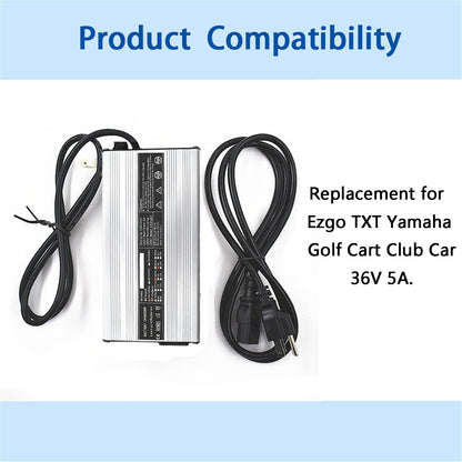 ALL-CARB Battery Charger 36V 5A Replacement for Yamaha EZgo EZgo TXT Club Car Golf Cart