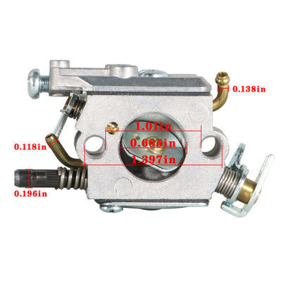 588171156 C1Q-EL24 Carburetor Replacement for 123L 223L 322C 322L 322R 323C 323L 323LD 325L 326L 326LX 326LS Trimmer Weed Eater Parts 503283401 with Air Filter Kit