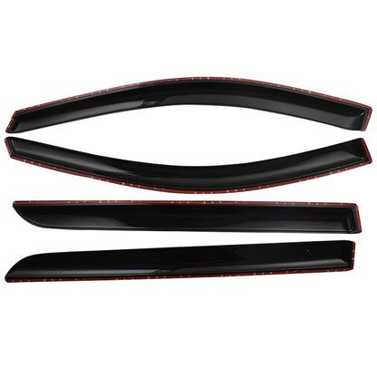 ALL-CARB Window Vent Visors Shade Sun Rain Wind Guards Deflectors Cover Acrylic Replacement for Honda Odyssey 2005-2007 Outside 4 Pieces Black