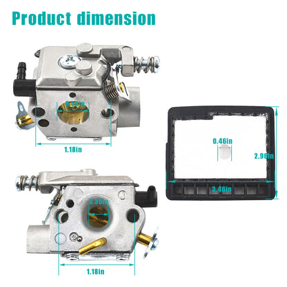 Carburetor Replacement for Echo CS-341 CS-345 CS-346 CS-3000 CS-3450 CS-3400 Air Fuel Filter