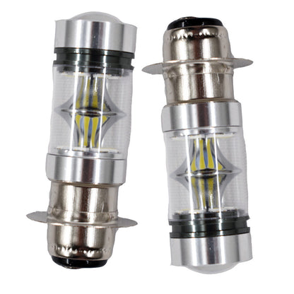 ALL-CARB 100W 2X H6 Super White 6000K LED Bulbs Headlights Replacement for TRX450R 450ER 450