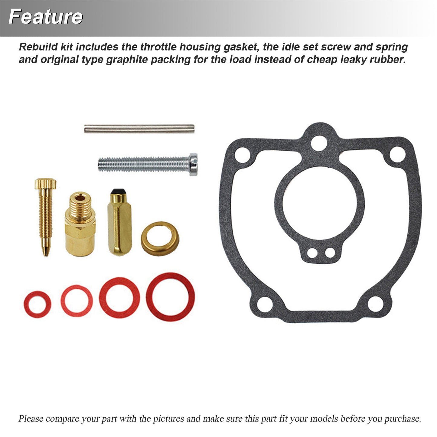 ALL-CARB Carburetor Repair Kit Replacement for International IH Farmall Super H M W4 O4 W6 O6 Tractor