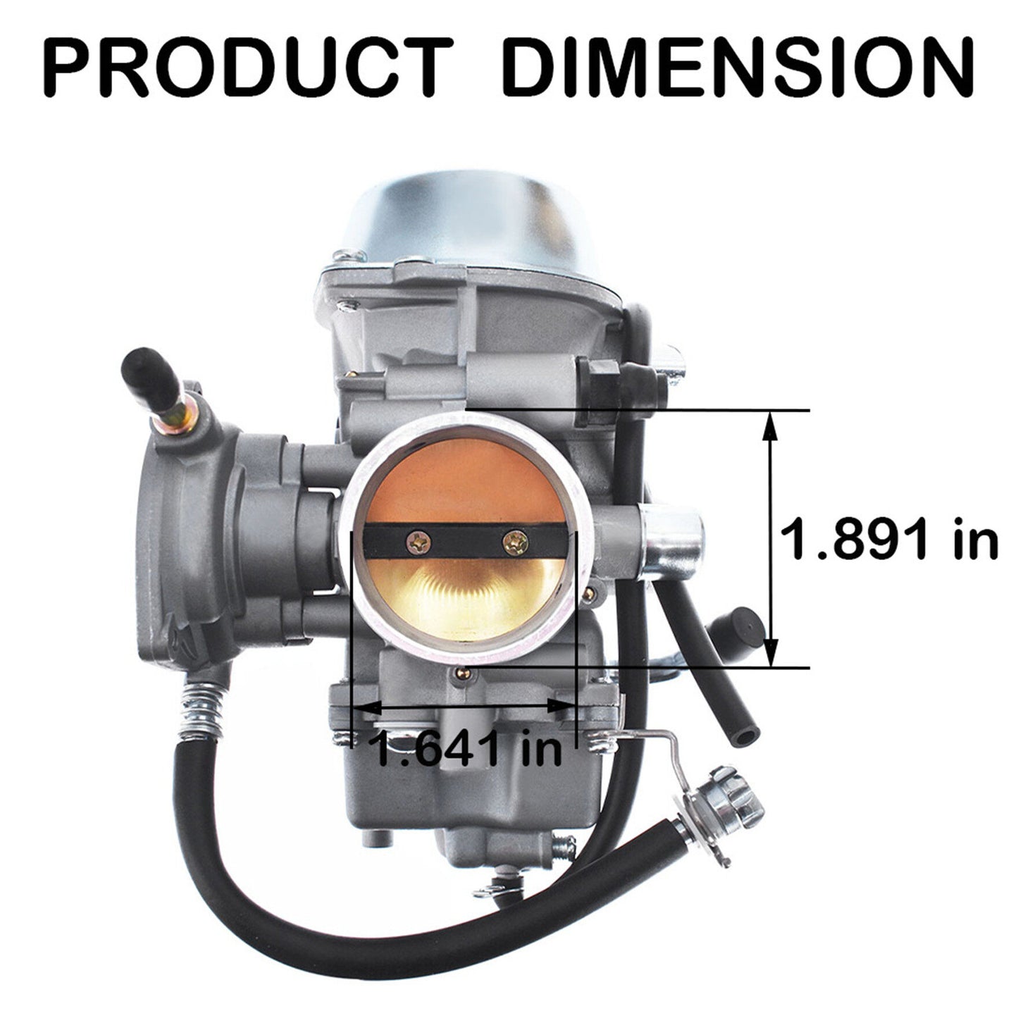 Carburetor Carb & Fuel Petcock Valve Replacement for Yamaha Grizzly 660 2002-2008