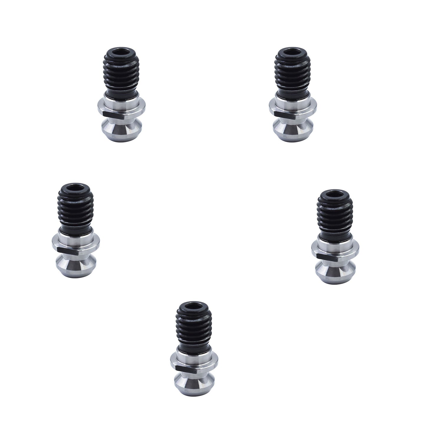 ALL-CARB 5 Packs Hollow Pull Stud Retention Knob CAT40 45 Degree 0.740 Inch Suitable for Mazak Fadal Hurco Okuma