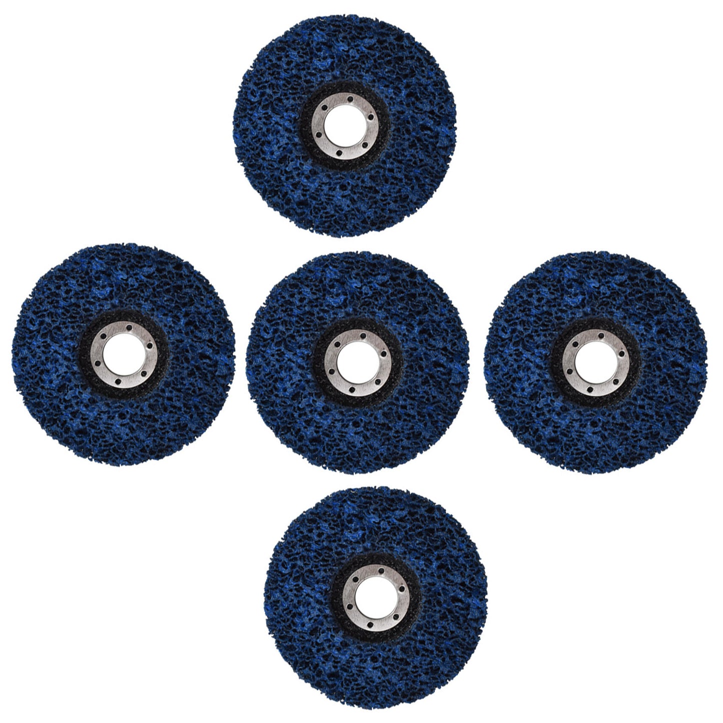 ALL-CARB 5Pcs 4-1/2 Inch x 7/8 Inch Easy Clean and Strip Discs Wheel Fit for Wood Metal Fiberglass Surface Preparation Conditioning and Finishing