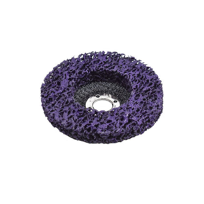 ALL-CARB 5Pcs 4 Inch x 5/8 Inch Purple Easy Clean and Strip Discs Wheel Fit for Wood Metal Fiberglass Surface Preparation Conditioning and Finishing