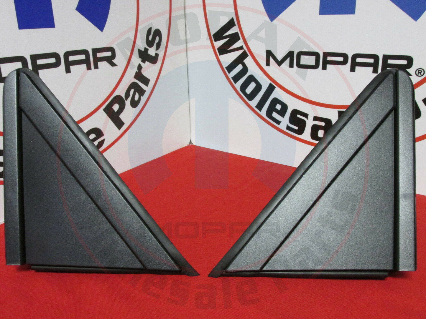 ALL-CARB Black Left and Right Side Exterior View Mirror Triangle Trim Replacement for 2008-2016 Town & Country Replacement for 2008-2017 Grand Caravan 1AN68RXFAB 1AN69RXFAA