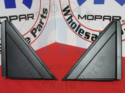 ALL-CARB Black Left and Right Side Exterior View Mirror Triangle Trim Replacement for 2008-2016 Town & Country Replacement for 2008-2017 Grand Caravan 1AN68RXFAB 1AN69RXFAA