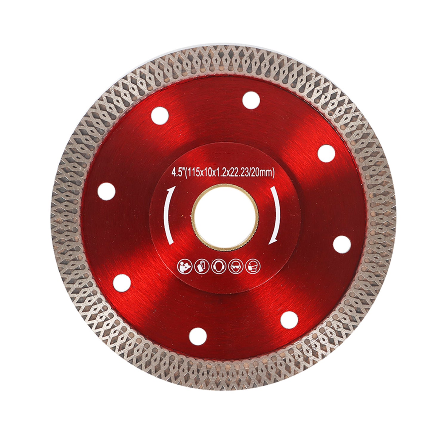 ALL-CARB 2Pcs 4.5 Inch Diamond Porcelain Saw Blades Ceramic Cutting Disc Wheels for Cutting Ceramic Tile Porcelain Granite Marbles