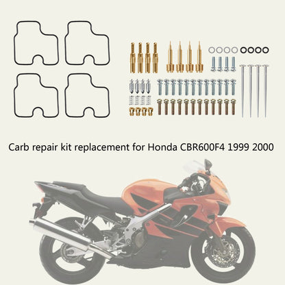 ALL-CARB 4x Carburetor Carb Repair Rebuild Kits Replacement for Honda CBR600F CBR 600F F4 F4I 600 1999 2000