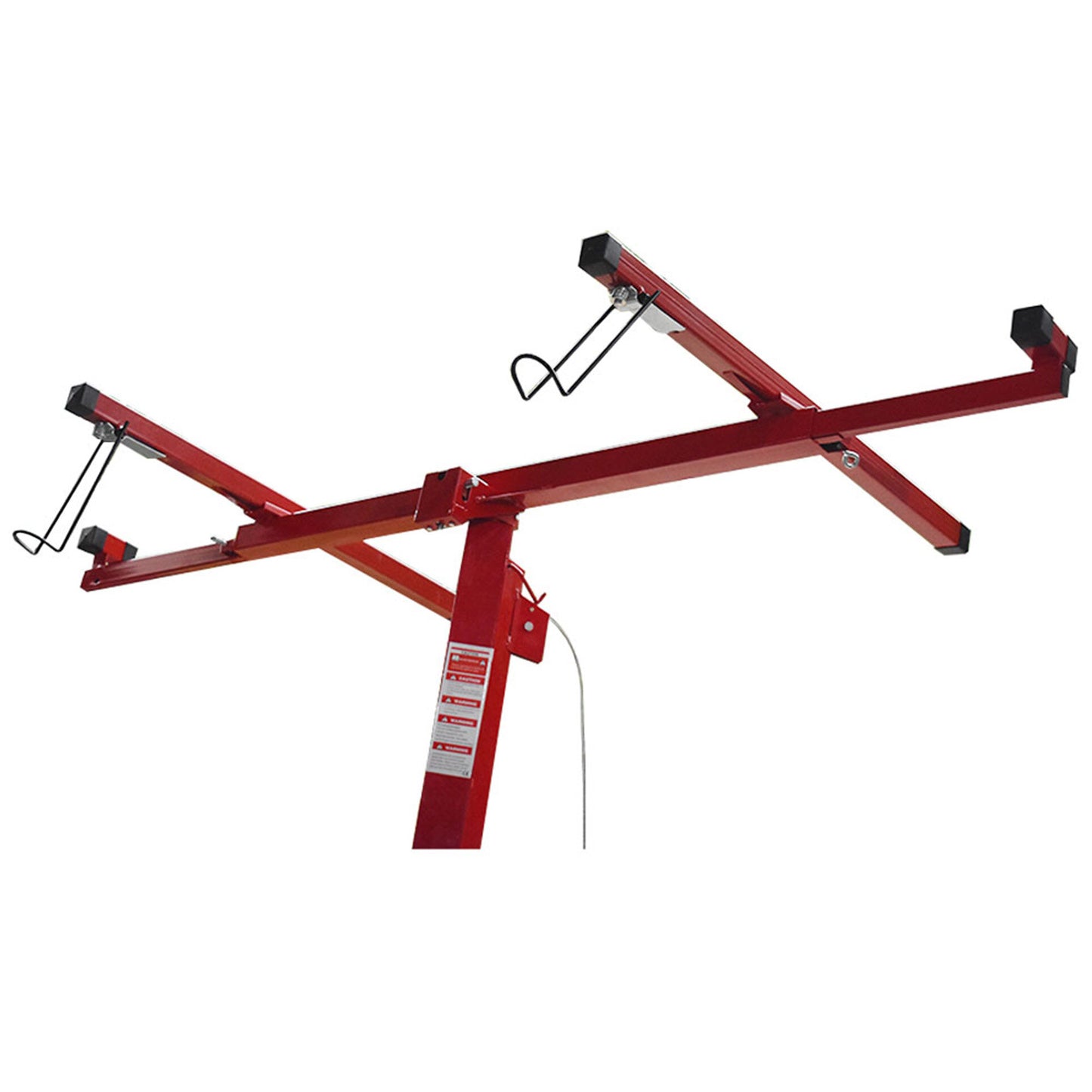 ALL-CARB 16FT Drywall Lift Rolling Panel Hoist Jack Lifter Construction Caster Wheels Lockable Tool Red