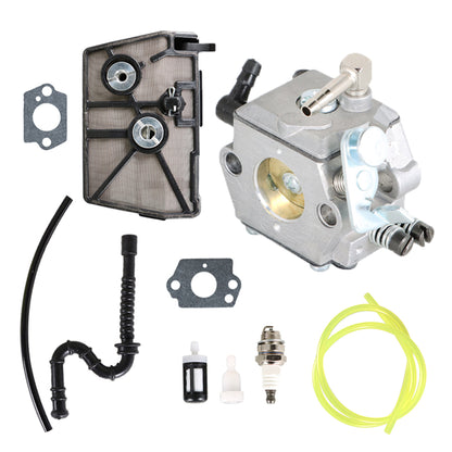 Carburetor Replacement for Stihl 028 028AV Super Chainsaw with Air Filter Kit HU-40D W