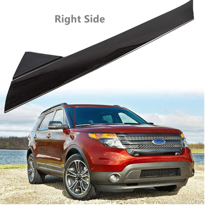 ALL-CARB Front Left and Right Side Windshield Outer Trim Molding Black Replacement for Explorer 2011-2019 BB5Z-7803145-AA BB5Z-7803137-AB BB5Z-7803146-AA BB5Z-7803138-AB