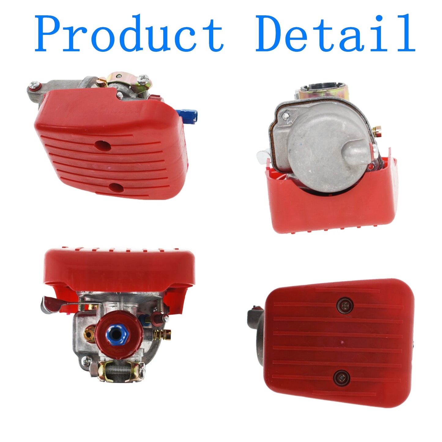 ALL-CARB Red Carburetor Replacement for 2 Stroke 49cc 50cc 60cc 66cc 80cc Bicycle Motorized Engine Kit