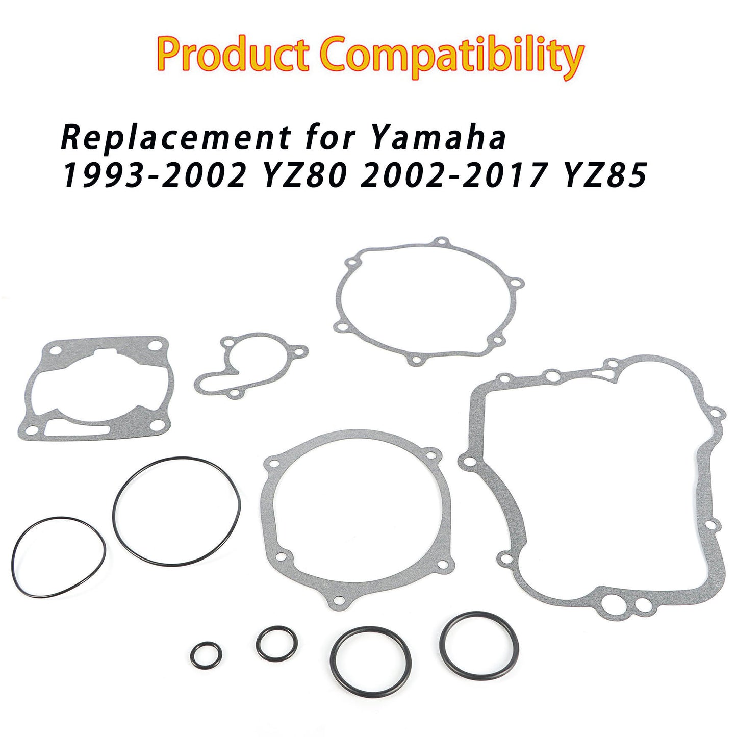 Complete Engine Gasket Kit Set Replacement for Yamaha 1993-2002 YZ80 2002-2017 YZ85