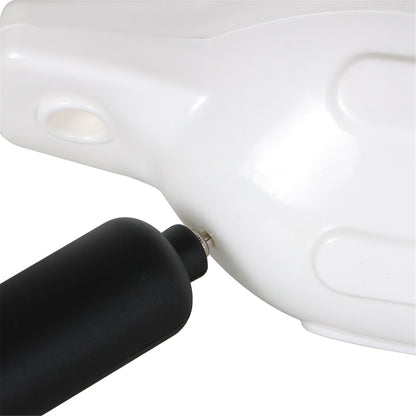 ALL-CARB 4.5 x 16 Inches Boat Fenders Vinyl Ribbed Marine Boat with Fender Lines & Pump to Inflate