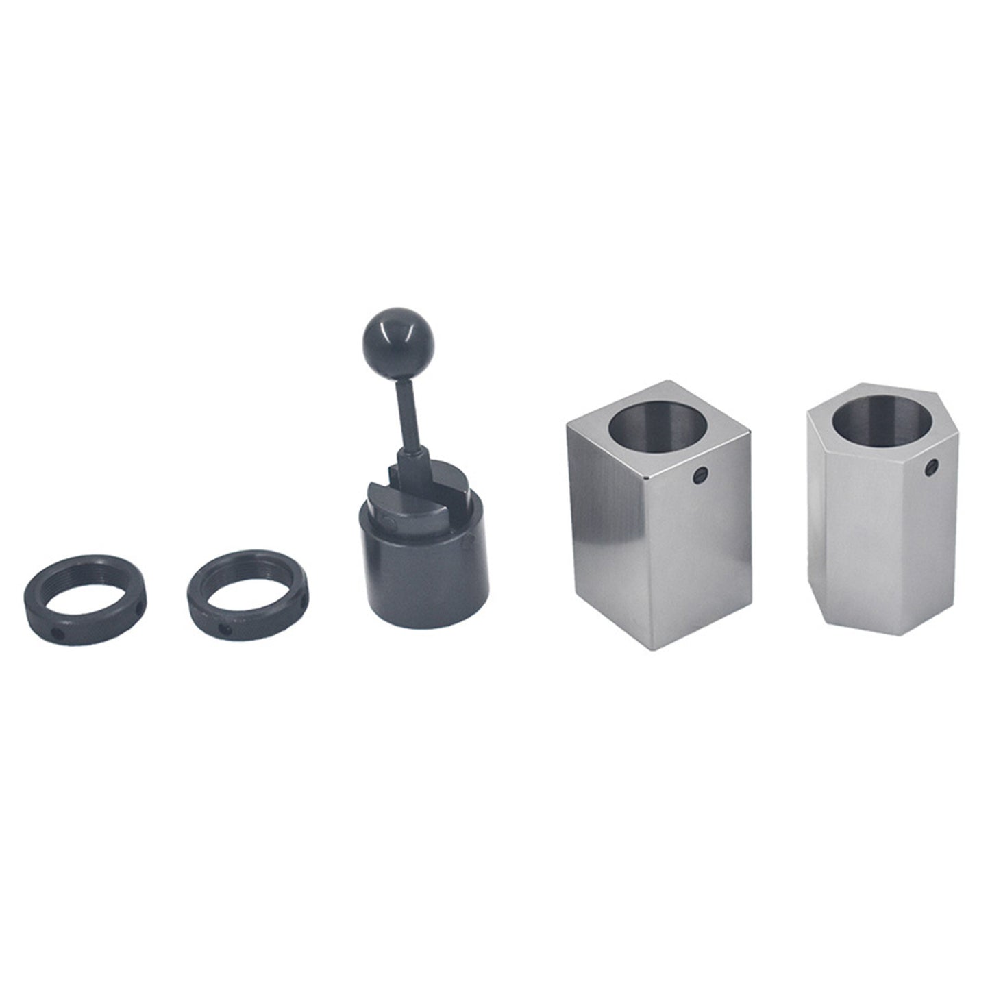 ALL-CARB 5C Collet Block Set Includes Hex Collet Block Square Collet Block and Collet Closer for Milling Machine