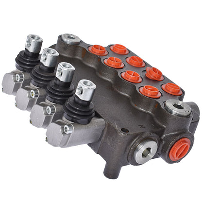 ALL-CARB Hydraulic Valve 4 Spool Hydraulic Directional Control Valve Double Acting Control Valve 21 GPM 3600 PSI SAE Ports