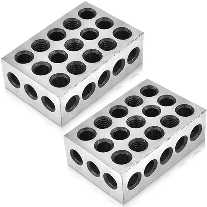 ALL-CARB Parallel Block Set 1 x 2 x 3 Blocks 23 Holes 0.0003 Inch Machinist Fit for Milling Machine