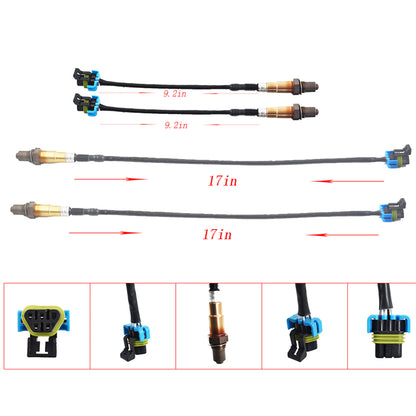ALL-CARB 4Pcs Air Fuel Ratio Sensor Replacement for 2009 2010 2011 Chevrolet Buick Chevy GMC Saturn 3.6L 234-4815