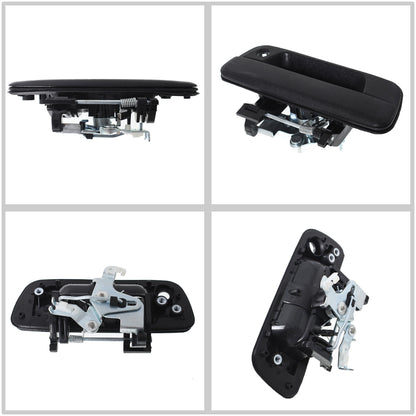 ALL-CARB Textured Black Outside Exterior Door Handle Rear Tailgate Handle With Keyhole Replacement for 2004-2012 Colorado Canyon GM1915118 25801998 93376845