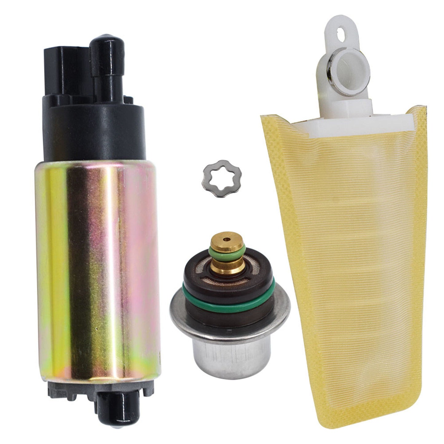 ALL-CARB Fuel Pump with Regulator and Strainer Replacement for Polaris Ranger 500 700 800 2006 2007 2008 2009 2010