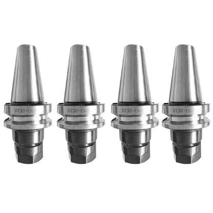 ALL-CARB 4Pcs BT30-ER16-70L ER Collet Chuck Metric 12 Fit for CNC Tool Holder of CNC Machining Center