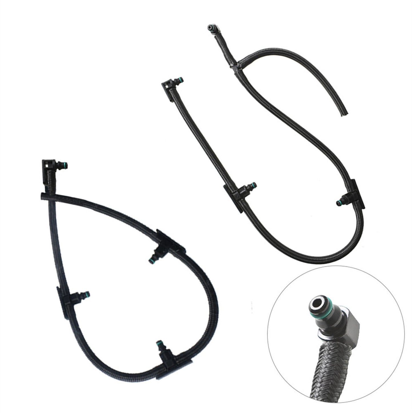 ALL-CARB Fuel Injector Return Line Kit Replacement for 2004.5-2010 LLY Duramax Diesel Pickup Truck Engines 6.6L 2PCS 97328733, 98062291, 0928402097, 0928400552